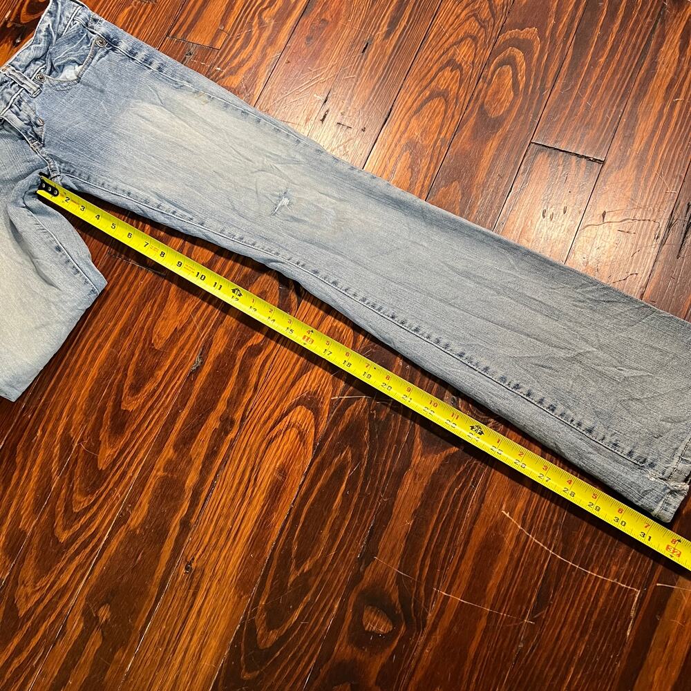 GUESS 27 Y2K Bootcut Jeans Blue Low Rise - Picture 8 of 9